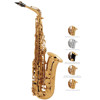 Altsaksofon Selmer SA80 II, Black Lacquered Engraved + Gold Lacquered keys, Outfit