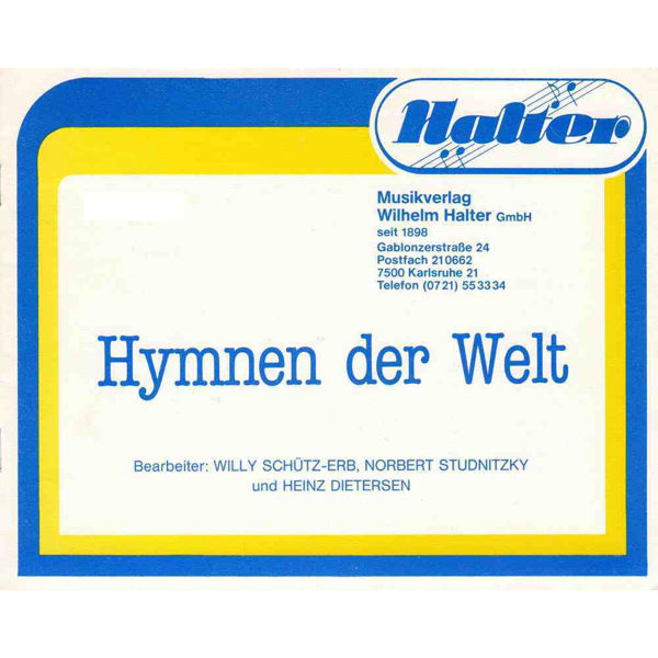 Hymnen der welt - Flygelhorn Bb 1.