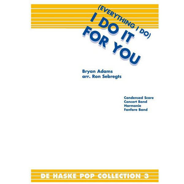 Everything I do - (I do it for you), Sebregts - Concert Band