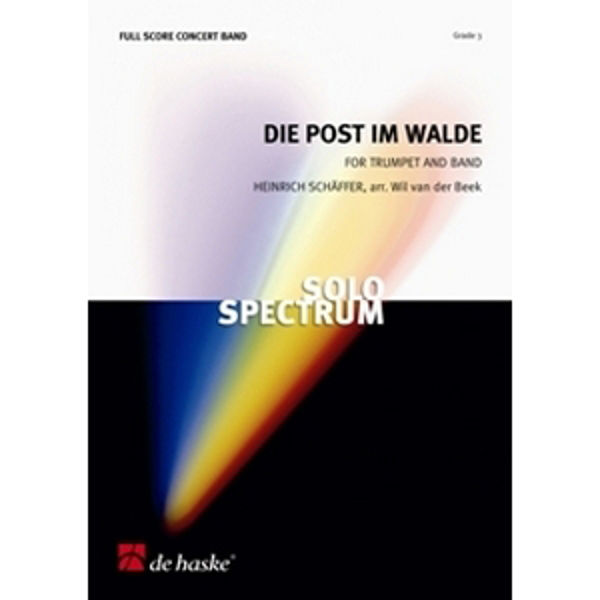 Die Post im Walde - For Trumpet and Band, Schäffer / Beek - Concert Band
