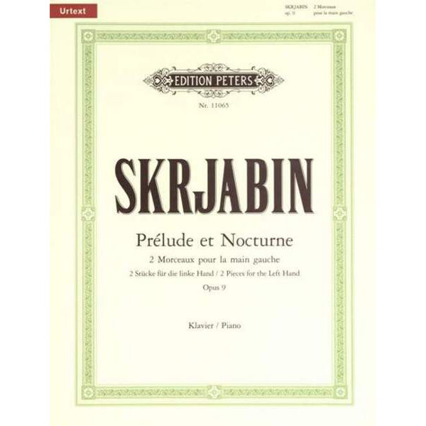 Prélude in C# minor & Nocturne in Db, Op.9, Alexander Skryabin - Piano Solo