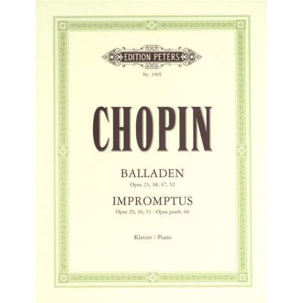 Ballades and Impromptus, Frederic Chopin (arr: Mark Brymer) - Piano