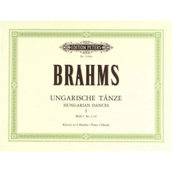 Hungarian Dances Vol.I, Johannes Brahms - Piano Duett