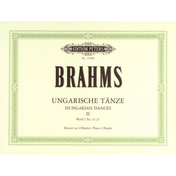 Hungarian Dances Vol.II, Johannes Brahms - Piano Duett