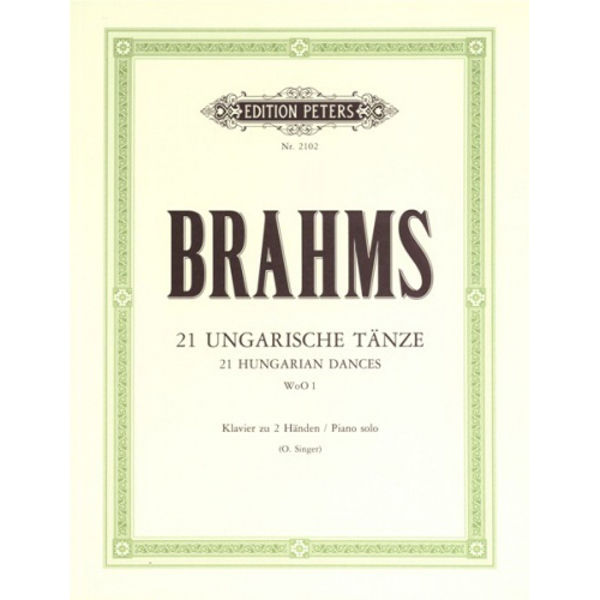 Hungarian Dances, complete, Johannes Brahms - Piano Solo