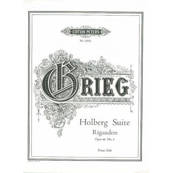 Rigaudon from 'Holberg Suite' Op.40, Edvard Grieg - Piano Solo