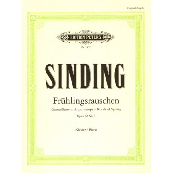 Rustle of Spring Op.32 No. 3, Christian Sinding / Lou Willy  Turner - Piano