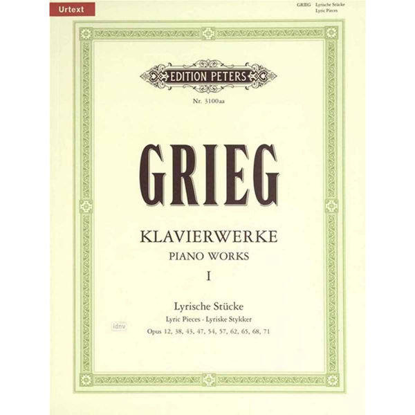 Piano Works Vol 1 - Complete Lyric Pieces (new Urtext Edition), Edvard Grieg - Piano