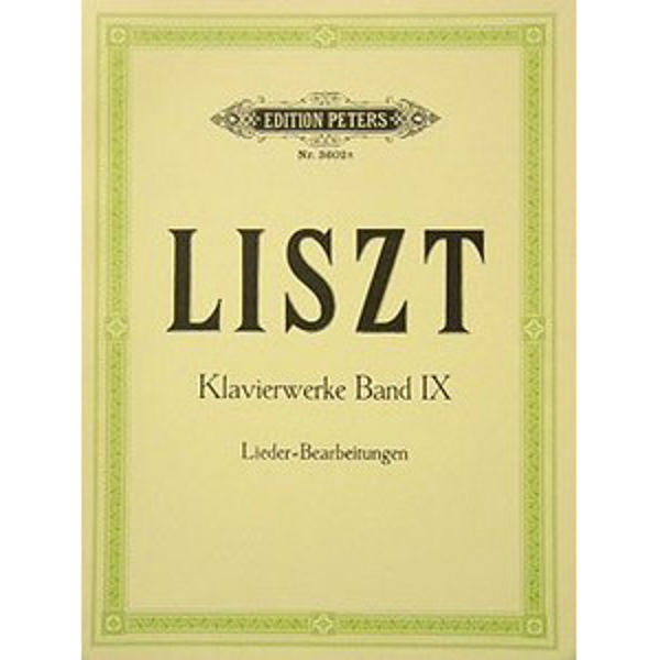 Piano Works Vol.9, Franz Liszt - Piano Solo