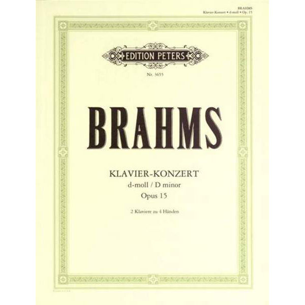 Concerto No. 1 in D minor Op.15, Johannes Brahms - Piano Duett