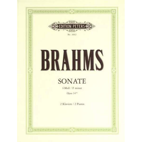 Sonata in F minor Op.34b, Johannes Brahms - Piano Duett