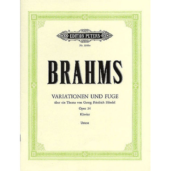 Variations & Fugue on a Theme of Händel Op.24, Johannes Brahms - Piano Solo