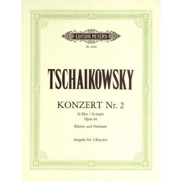 Concerto No. 2 in G Op.44, Pyotr Ilyich Tchaikovsky - Piano Duett