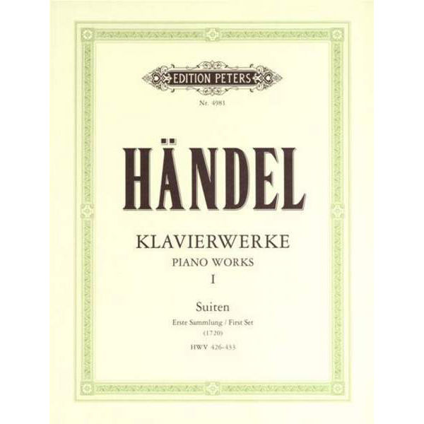 Keyboard Works Vol.1, George Frideric Handel - Piano Solo