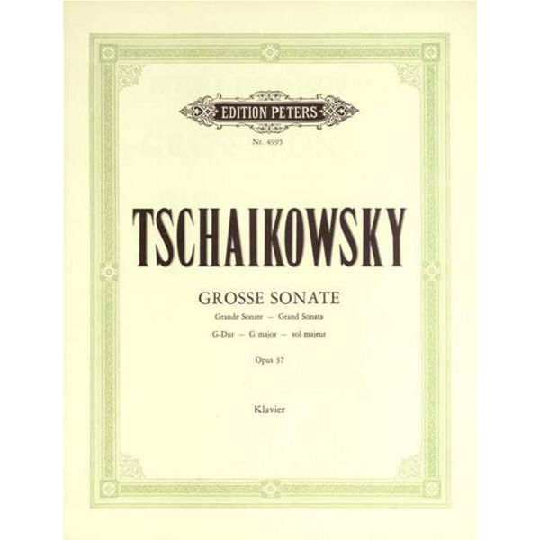 Sonata in G Op.37, Pyotr Ilyich Tchaikovsky - Piano Solo