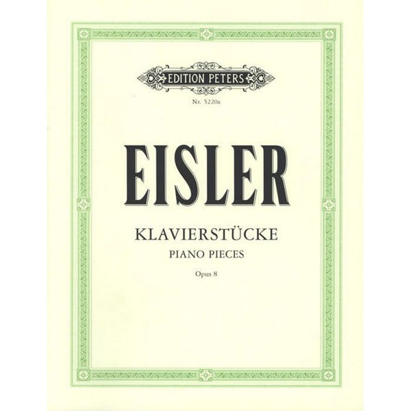 Piano Pieces, Op.8, Hanns Eisler - Piano Solo