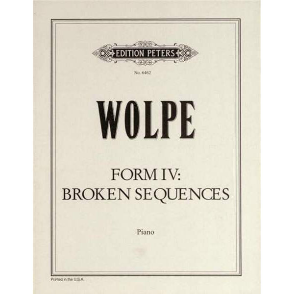 Form IV: Broken Sequences, Stefan Wolpe - Piano Solo