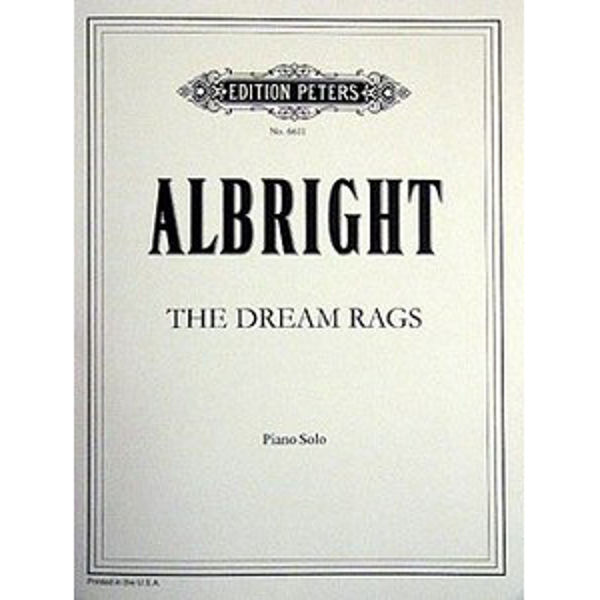 Dream Rags (3), William Albright - Piano Solo
