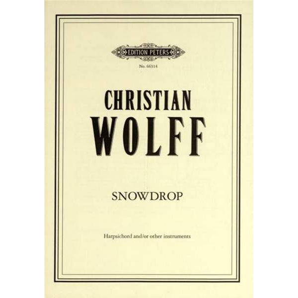 Snowdrop, Christian Wolff - Harpsichord Solo