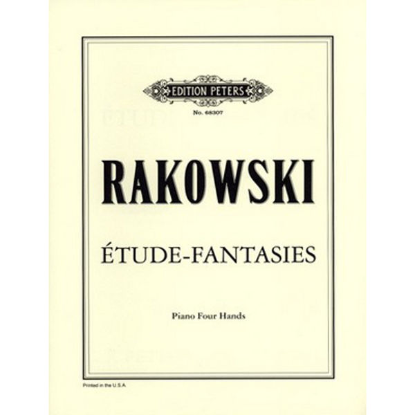 Etude-Fantasies, David Rakowski - Piano Duett