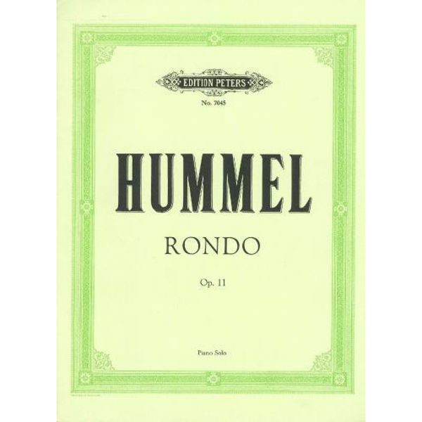 Rondo in E flat Op.11, Johann Nepomuk Hummel - Piano Solo