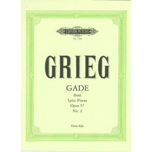 Gade Op.57 No. 2, Edvard Grieg - Piano Solo