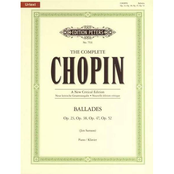 Ballades, Frederic Chopin - Piano Solo