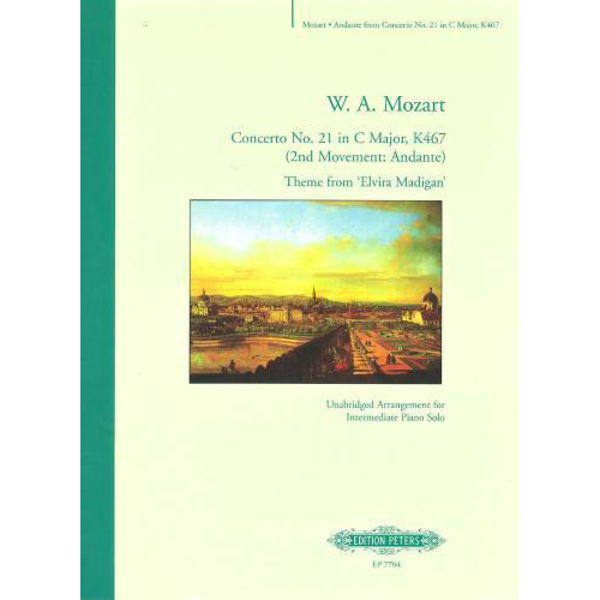 Concerto No. 21 in C Major, K467 (2nd Movement: Andante) Theme from 'Elvira Madigan', Wolfgang Amadeus Mozart - Piano Solo