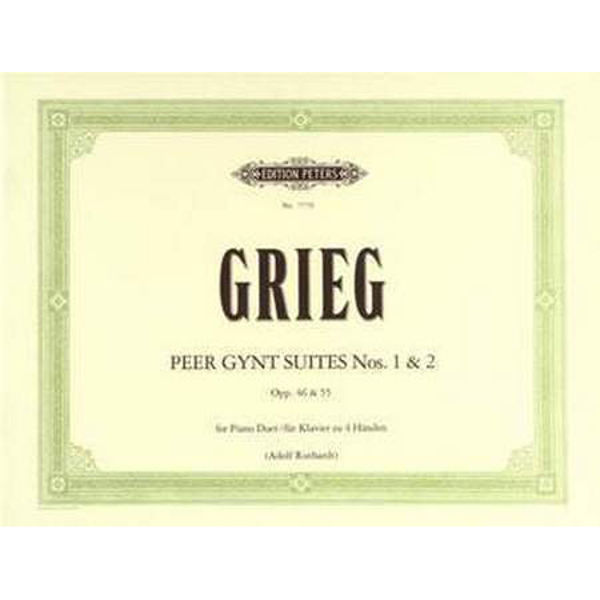 Peer Gynt Suite Nos.1 & 2, Op.46 & Op.55, Edvard Grieg - Piano Duet