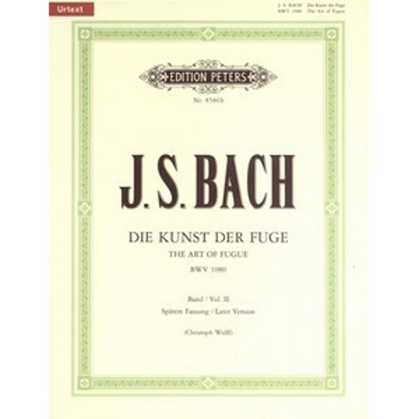 The Art of Fugue BWV 1080 Vol.2, Johann Sebastian Bach - Piano Solo