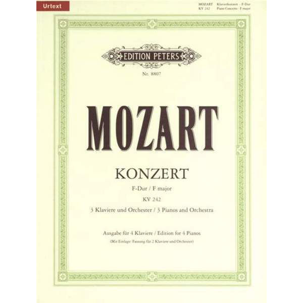 Concerto No. 7 in F for 3 Pianos K242, Wolfgang Amadeus Mozart - Piano
