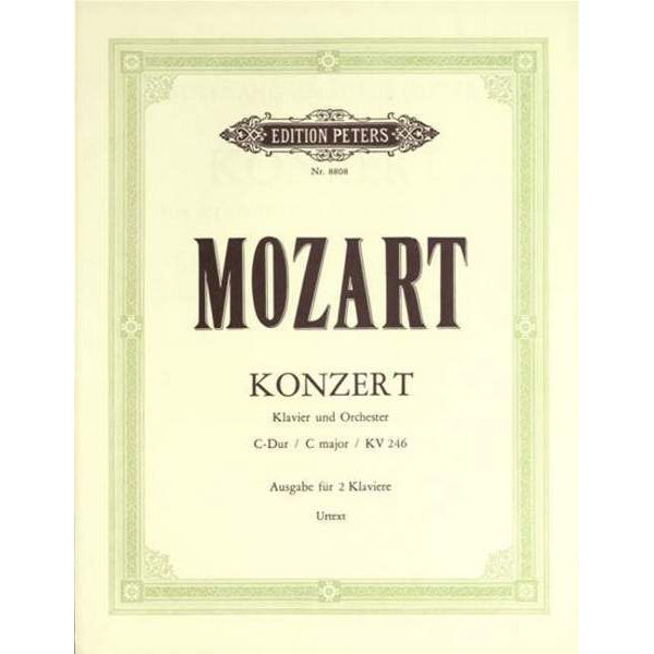 Concerto No. 8 in C K246, Wolfgang Amadeus Mozart - Piano Duett