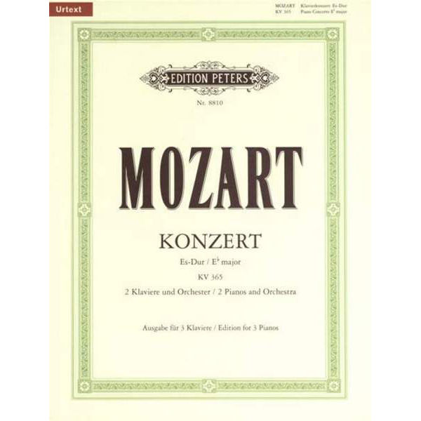 Concerto No. 10 in E flat for 2 Pianos K365, Wolfgang Amadeus Mozart - Piano