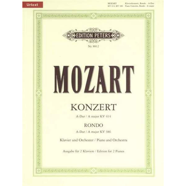 Concerto No. 12 in A K414, Wolfgang Amadeus Mozart - Piano Duett