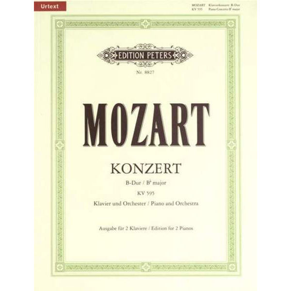 Concerto No. 27 in B flat K595, Wolfgang Amadeus Mozart - Piano Duett