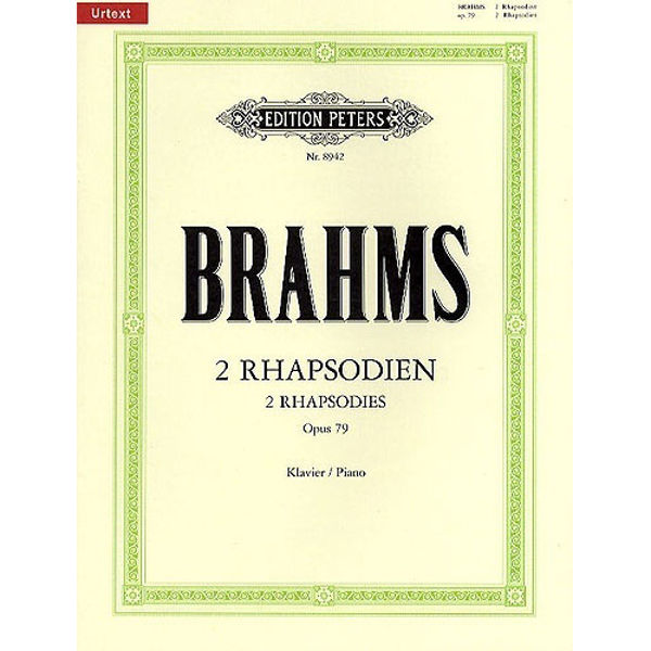 2 Rhapsodies Op.79, Johannes Brahms - Piano Solo