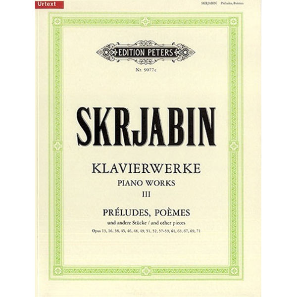 Piano Works Vol.3, Alexander Skryabin - Piano Solo