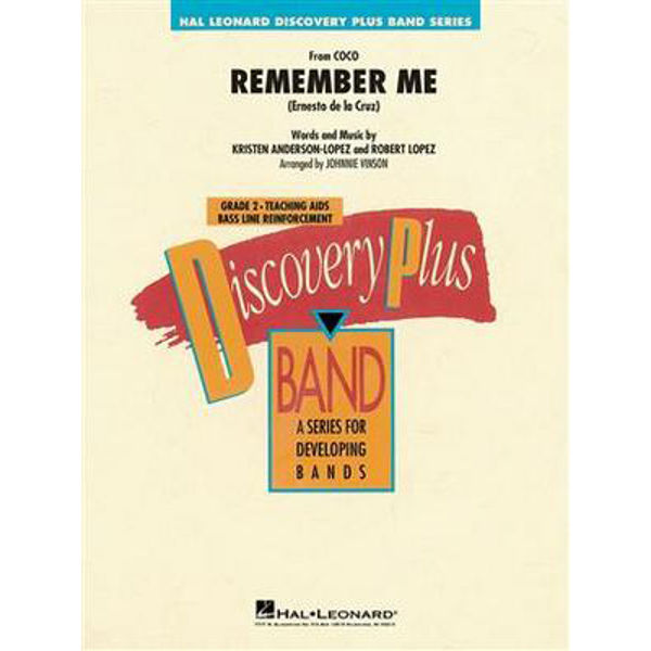 Remember Me (From Coco) - Jopez/Arr. Vinson - Concert Band