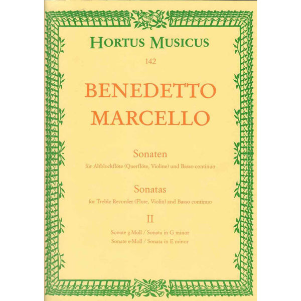 Sonatas for Treble Recorder and Basso continuo, Vol. 2, Marcello
