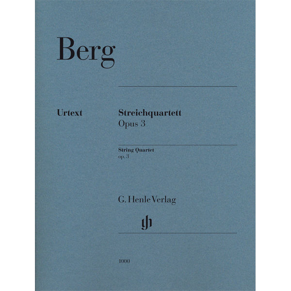 String Quartet op. 3, Alban Berg - Two Violins, Viola and Violoncello