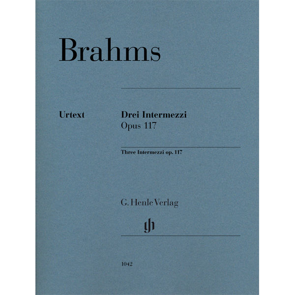 Three Intermezzi op. 117, Johannes Brahms - Piano solo