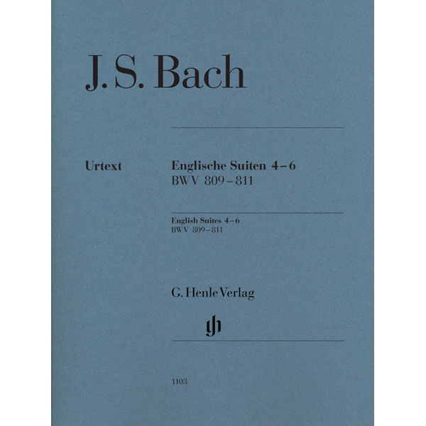 English Suites 4-6, BWV 809-811 (Edition without fingering) , Johann Sebastian Bach - Piano solo