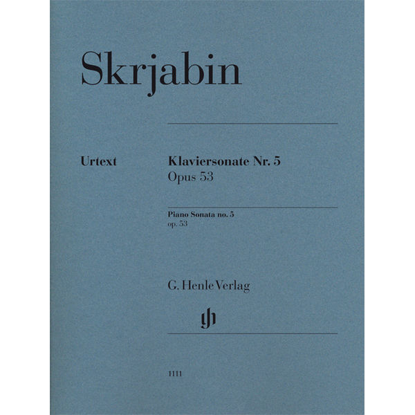 Piano Sonata no. 5 op. 53, Alexander  Skrjabin - Piano solo