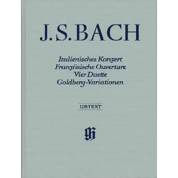 Italian Concerto, French Overture, Four Duets, Goldberg Variations, Johann Sebastian Bach - Piano solo, Innbundet