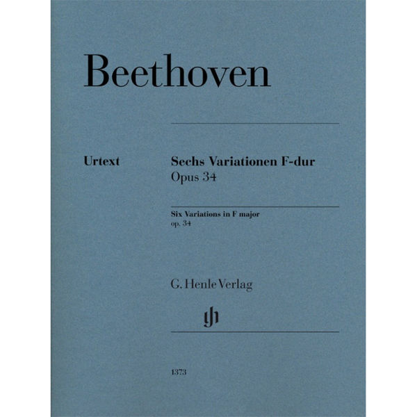 Six Variations in F major op. 34, Ludwig van Beethoven - Piano solo