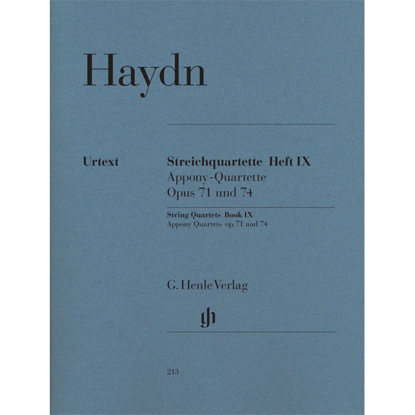 String Quartets Book IX op. 71 and 74  (Appony-Quartets) , Joseph Haydn - String Quartet