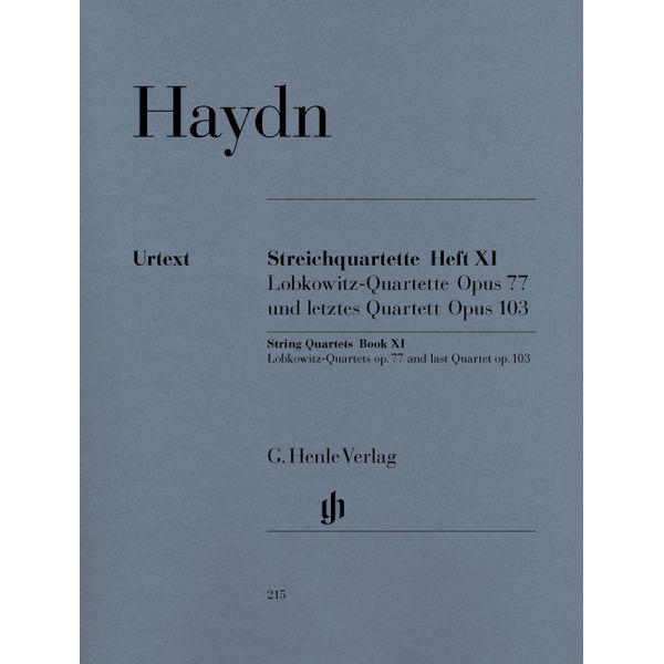 String Quartets Book XI op. 77 und 103 (Lobkowitz-Quartets and last Quartet) , Joseph Haydn - String Quartet