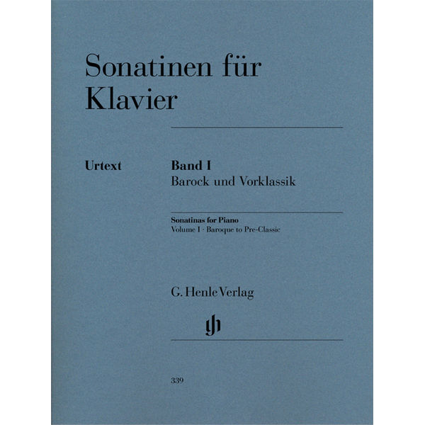 Sonatinas for Piano, Volume I, Baroque to Pre-Classic, Sonatinen für Klavier - Piano solo