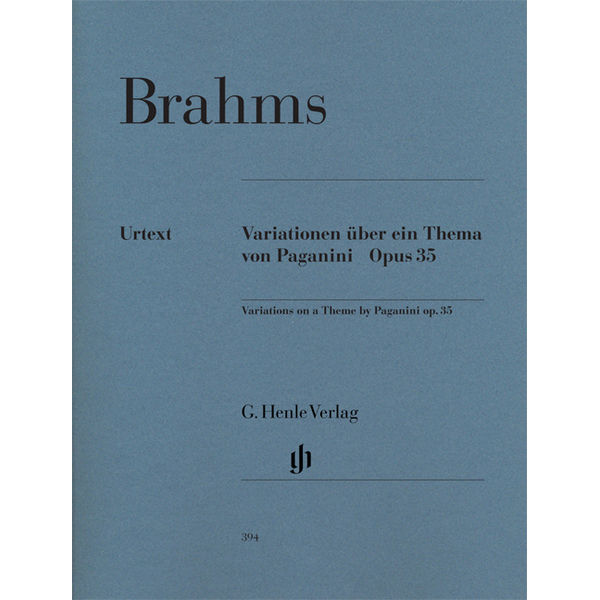 Paganini-Variations op. 35, Johannes Brahms - Piano solo