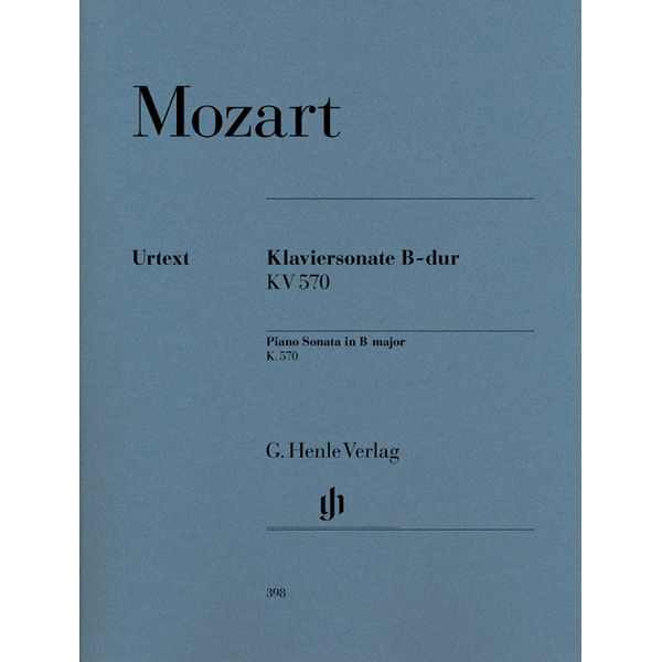 Piano Sonata B flat major K. 570, Wolfgang Amadeus Mozart - Piano solo